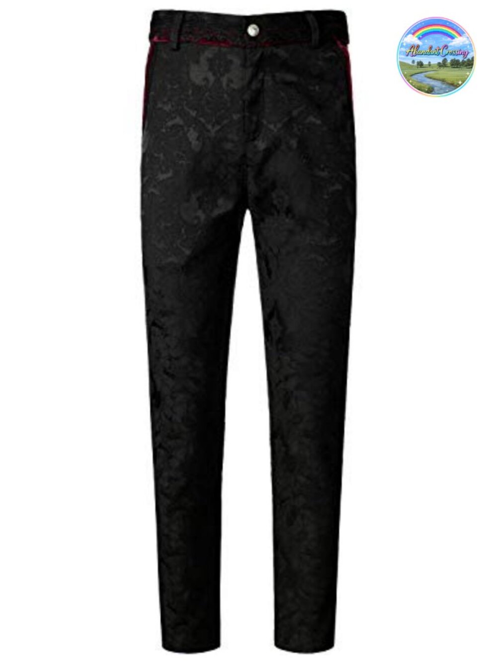 Men's Gothic Steampunk Victorian Slim-Fit Trouser Cosplay Costume Pants